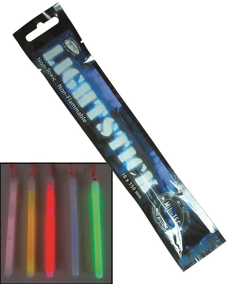 Barra de luz química dimensiones aproximadas 1X15 cm Mil-tec