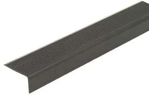 Bajo de carrocería de aluminio 25x15mm, negro 3m