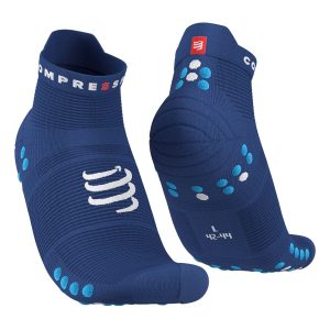 Pro Racing Socks v4.0 Run Low – Sodalite/Fluo Blue- Compressport