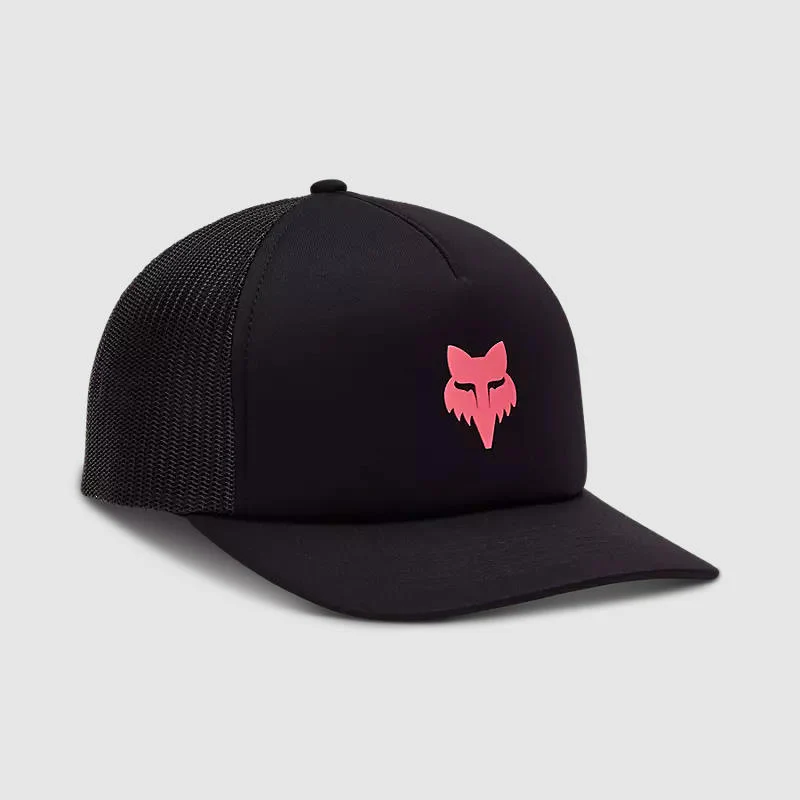 Gorro Jockey Lifestyle Mujer Boundary Trucker Negro/Rosado Fox - Imagen 2