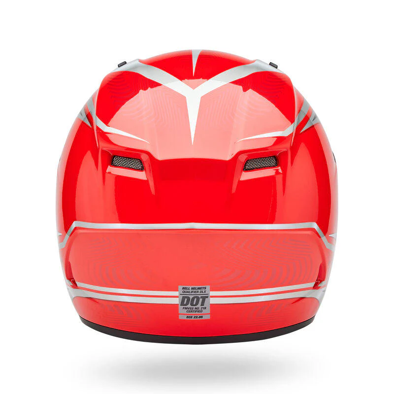 Casco Moto Calle Qualifier Conduit Rojo/Plateado Certificado QR Bell - Imagen 5